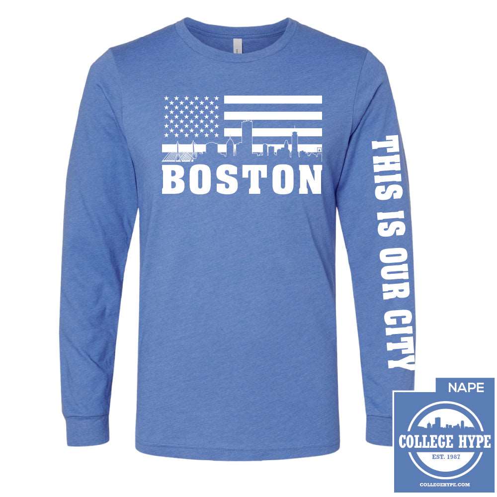 Boston Skyline Long Sleeve Tee